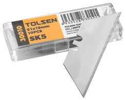 Лезвие трапециевидное Tolsen Профи, 19х0.58мм, сталь, 10шт фото