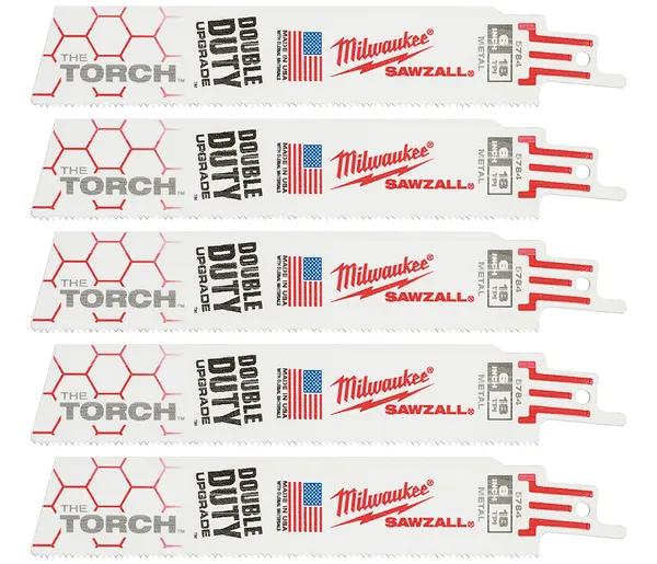 Полотно для шабельних пил TORCH MILWAUKEE, 150х1,4мм, (5шт), (метал)