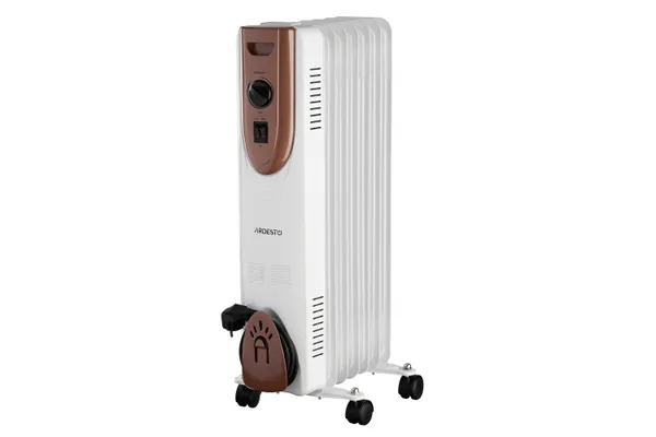 Масляный радиатор ARDESTO, 15м2, 1500Вт, мех. упр-ние, 7 секций, белый с доставкой