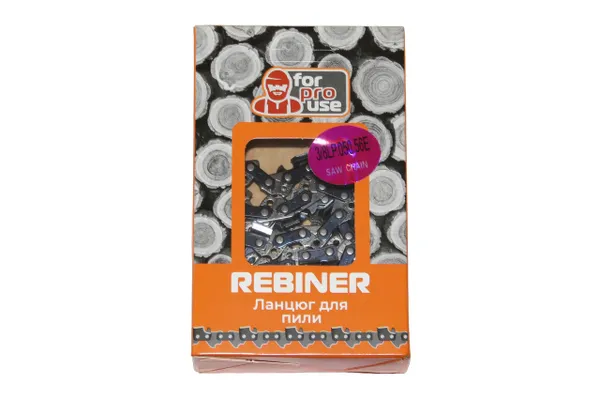 Цепь на бензопилу 56 звеньев, 3/8" шаг Rebiner для твердых пород древесины цепь на 40 шину купить в Украине