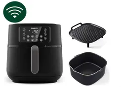 Мультипечь Philips Ovi Connected XXL  2000Вт, чаша-7.2л, сенсорное управл., 8 авто. программ, аксесуари, пластик, чорний фото