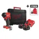 Гвинтоверт ударний акумуляторний Milwaukee M18 FID3MC-502X 18В АКБ 2х5А·год 0-3900об·хв 226Нм 1/4" ЗП M12-18FC TURBO прожектор M18 ALIS-0 жилет кейс 3.4кг