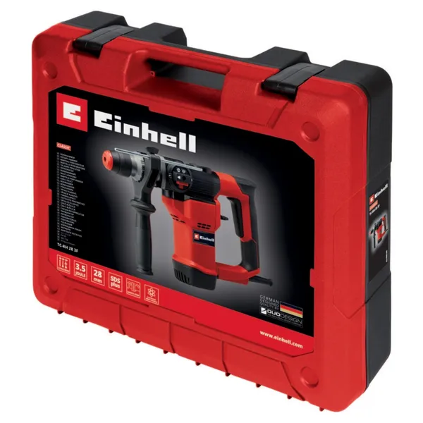Замовити Перфоратор Einhell TC-RH 28 3F 950Вт SDS+ бочковий 3.5Дж 990об/хв кейс 4.77кг з доставкою