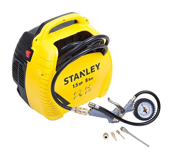 Компрессор воздушный Stanley безмасляный 1100Вт 180л/мин 8бар 6.1кг цена в Украине