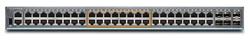 Коммутатор Juniper EX2300 Class 48 Port Multi-Gig 16x1G, 8x1G/2.5G copper ports PoE+, 4x1/10G SFP/SFP+, 380W