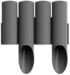 Газонна огорожа Cellfast STANDARD, 4 елементи, 2.3 м, сірий фото