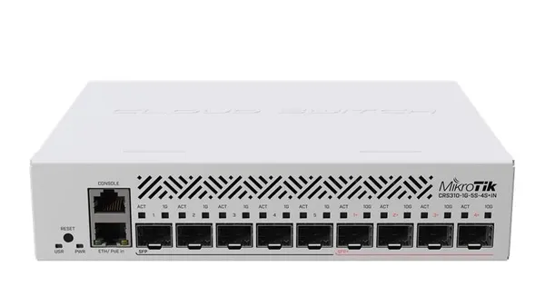 Коммутатор MikroTik netFiber9 Cloud Router Switch CRS310-1G-5S-4S+IN