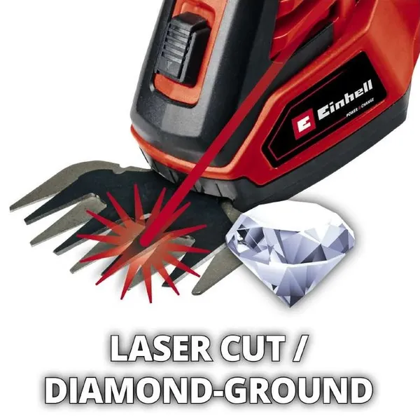 Ножиці для трави акумуляторні Einhell GE-CG 18/100 Li T - Solo 18В PXC леза 10/20см телескопічна штанга 0.7кг без АКБ та ЗП відгуки