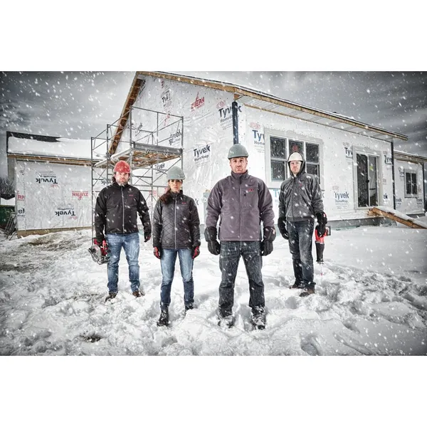 Куртка (толстовка) з електропідігрівом акумуляторна MILWAUKEE, M12 HH GREY3-0 (XL), сіра с доставкой