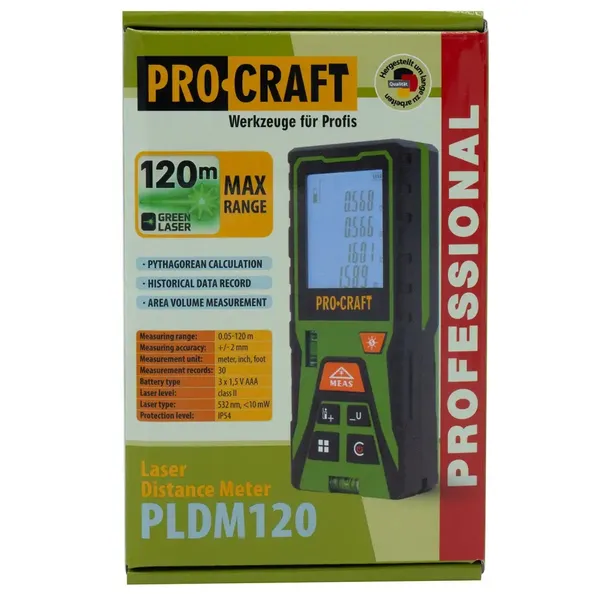 Лазерный дальномер Procraft PLDM120