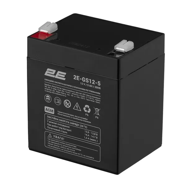 Акумуляторна батарея 2E GS, 12В, 5А•год, AGM купити в Україні