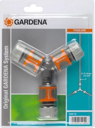 Набор коннекторов Gardena 1/2" с 2-сторонней муфтой фото №1