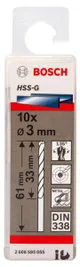 Свердло по металу Bosch HSS-G 3 мм., 10 шт.