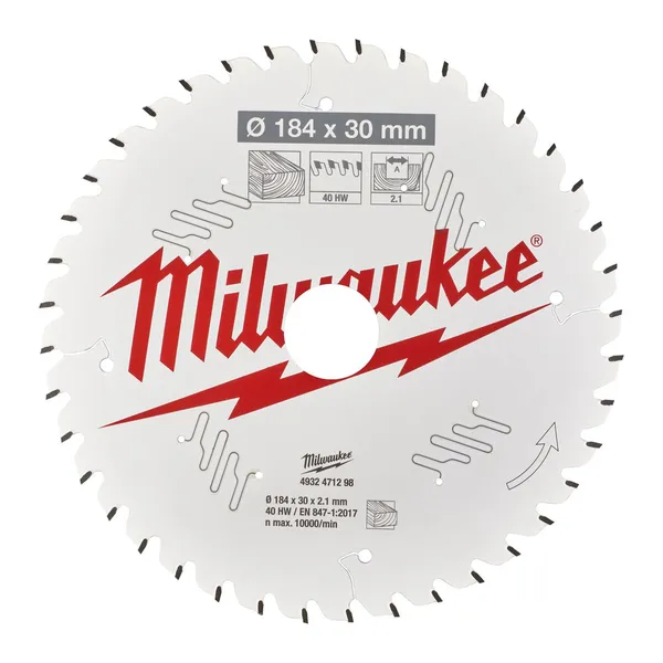 Диск пиляльний PFTE THIN KERF MILWAUKEE, O184х30х2,1мм, 48 зуб. ціна в Україні