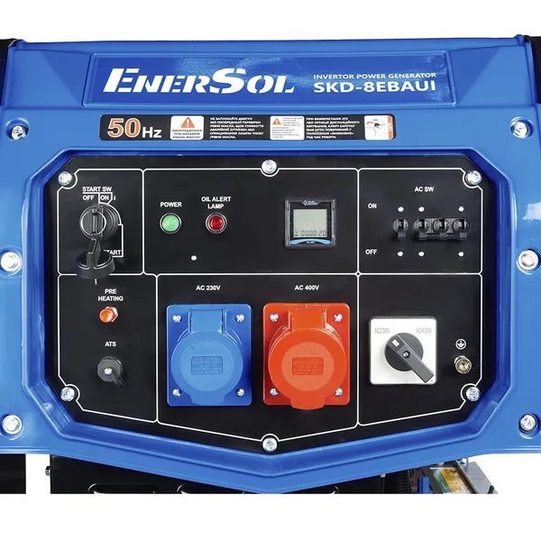 Купить Генератор дизельный инверторный EnerSol SKD-8EBAUI 230/400В 7.5/8кВт электростартер 132кг