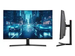 Монітор 2E GAMING 31.5" G3223B 2xHDMI, DP, MM, VA, 2560x1440, 165Hz, 1ms, CURVED, FreeSync, HAS фото