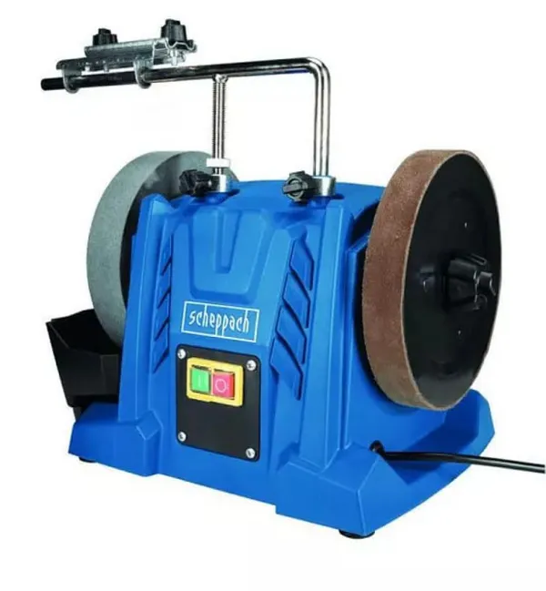 Верстат шліфувально-полірувальний Scheppach TiGer 5000s,150Вт, 230В,115об/хв 200х40x12мм,200х30мм9кг ціна в Україні