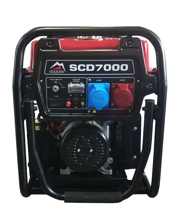 Генераторна установка SCD7000 дизель 3ф 5,0кВт ел.старт, бак18л, колеса ціна в Україні