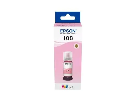 Контейнер c чернилами Epson 108 EcoTank L8050/L18050 light magenta