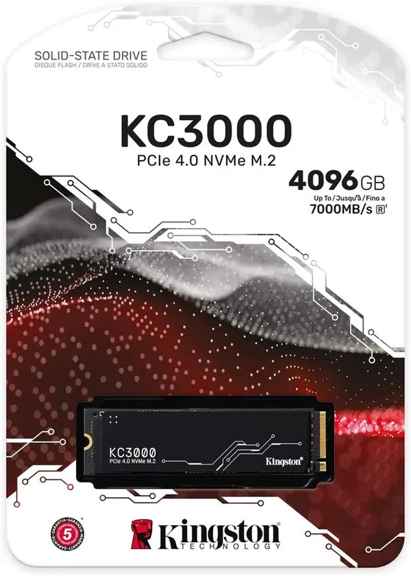 Накопичувач SSD Kingston M.2 4TB PCIe 4.0 KC3000