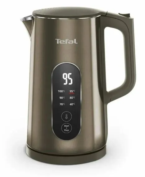 Електрочайник Tefal Selection 1.7л, з подвійними стінками, 6 темп.реж, підтримка температури, сенc. управління, бронзовий