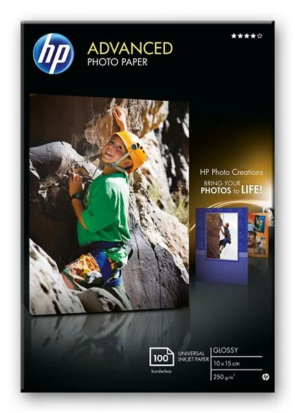 Папір HP 10x15cm Advanced Glossy Photo Paper, 100арк.