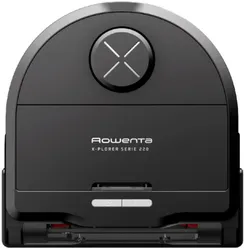 Робот-пылесос Rowenta моющий X-Plorer Serie 220, 5600ПаВт, h=9.7см, 0.35л, влажная уборка, мешок-0.35л, конт пыль -0.22л, автон. раб. до 120мин, черный фото