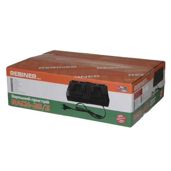 Замовити Зарядний пристрій для акумуляторів Li-Ion 20 B Rebiner RACH-20/2 з доставкою