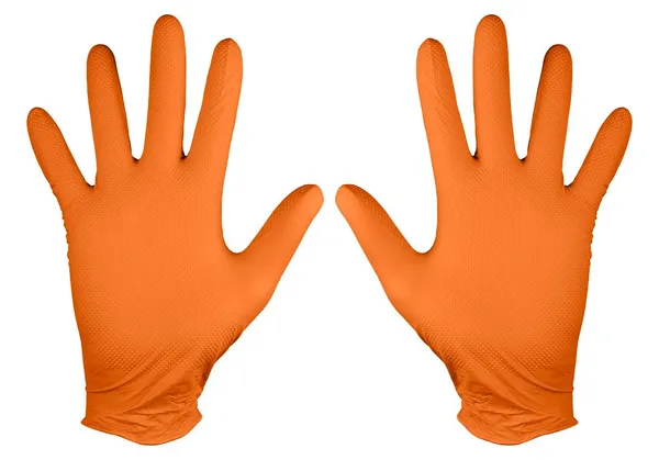 Перчатки рабочие/медицинские Neo Tools, перфорированные нитриловые, р.L, 50шт., оранжевый цена в Украине