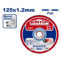 Відрізний диск EMTOP EACD121251, 125х1.2 мм фото