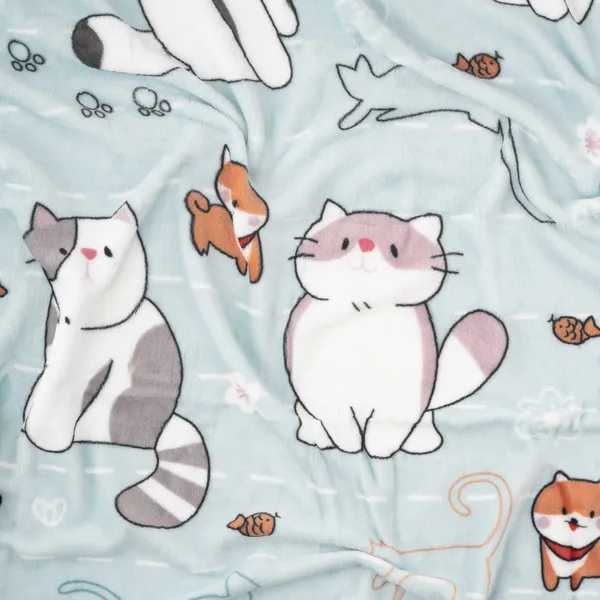 Плед ARDESTO Flannel 160х200см, 100% полиэстер, милые котики купить в Украине
