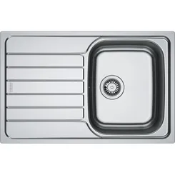 Мойка кухонная Franke Spark, нерж.сталь, прямоуг., с крылом, 780х500х340мм, чаша- 1, врезная, SKL 611-78, нерж декор фото