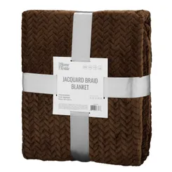 Плед ARDESTO Jacquard Braid 160х200см, 100% полиэстер, коричневый фото