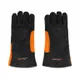 Перчатки сварщика Dnipro-M черно-оранжевые, усиленные с подкладкой фото №4