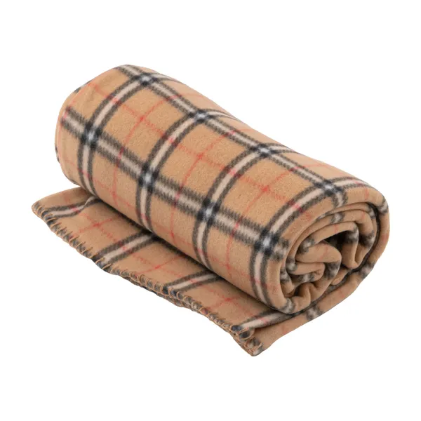 Плед ARDESTO Fleece 130x160см, 100% поліестер, клітинка, бежевий ціна в Україні