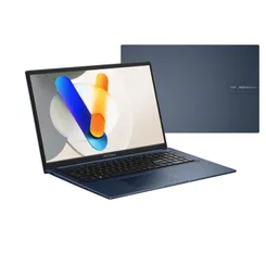 Ноутбук ASUS Vivobook 17 X1704VA-AU456 17.3" FHD IPS, Intel 3-100U, 16GB, F512GB, UMA, NoOS, Блакитний фото