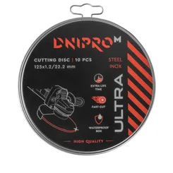 Диск отрезной Dnipro-M Ultra 125 мм 1,2 мм 22,2 мм 10 шт/уп фото