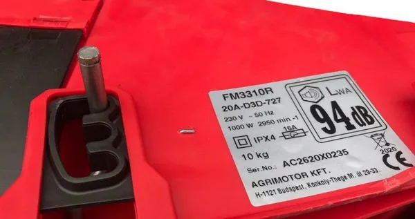 Газонокосилка электрическая 1 кВт Agrimotor FM 3310R купить в Украине