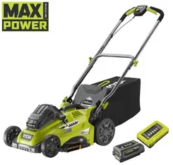 Газонокосилка аккумуляторная Ryobi Max Power RLM36X41H50G 36В акб 1х5А·ч 40см 45л 20-70мм 18.5кг фото