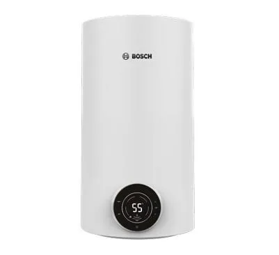 Водонагреватель электр. BOSCH круглый слим Tronic 4000T, 30л, 1,5кВт, сухой тэн, вертикальный монтаж, электр. упр-ние, A, белый
