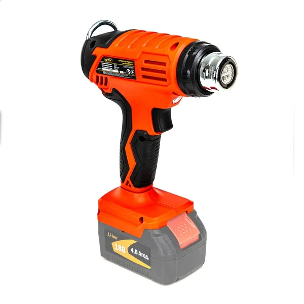 Термоповітродувка акум. HGC18/550, 18В, 350/550С, 160/200л/хв, КАРКАС (без АКБ і ЗП) ціна в Україні