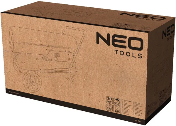 Теплова гармата Neo Tools дизель/гас, 30 кВт, 750м3/год фото №8