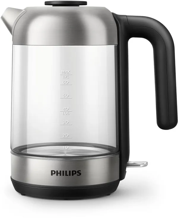 Электрочайник Philips Series 5000 1.7л, стекло, черно-серебристый