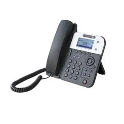 Телефон IP Alcatel-Lucent 8001G DeskPhone 2xGE LAN, 2xRJ9, 1x3.5 мм разъем для гарнитуры, SIP, VPN, PoE, точечно-матричный дисплей фото