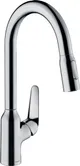 Смеситель для кухни Hansgrohe Focus M42, дл.излива - 224мм, вытяжной, 1 рычаг, KM220, хром