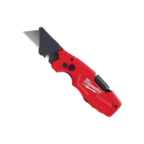 Нож строительный трапецевидный складной Milwaukee Fastback, 18мм, держатель для бит 1/4", корпус комбинированный