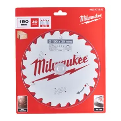 Диск пиляльний PFTE THIN KERF MILWAUKEE, діаметр 190х30х1,6мм, 16 зуб. фото