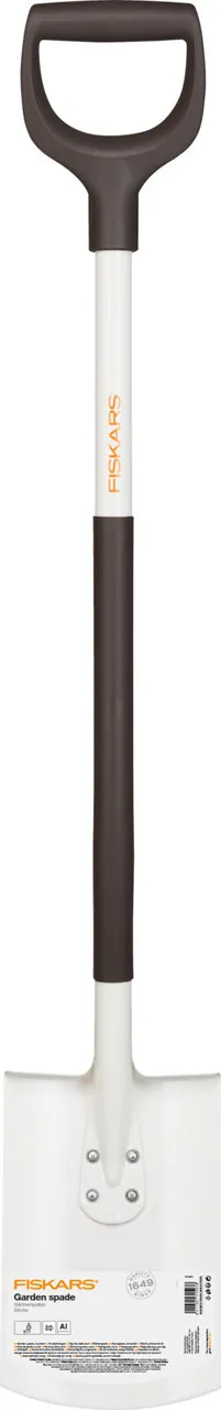Лопата прямая Fiskars White с закругленным лезвием облегченная, 105 см, 1220 г фото №2