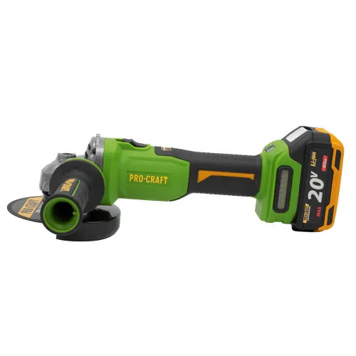 Аккумуляторная болгарка бесщеточная (125 мм, 20 В) Procraft PWA-220 (аккумуляторная шлифмашина угловая) цена в Украине