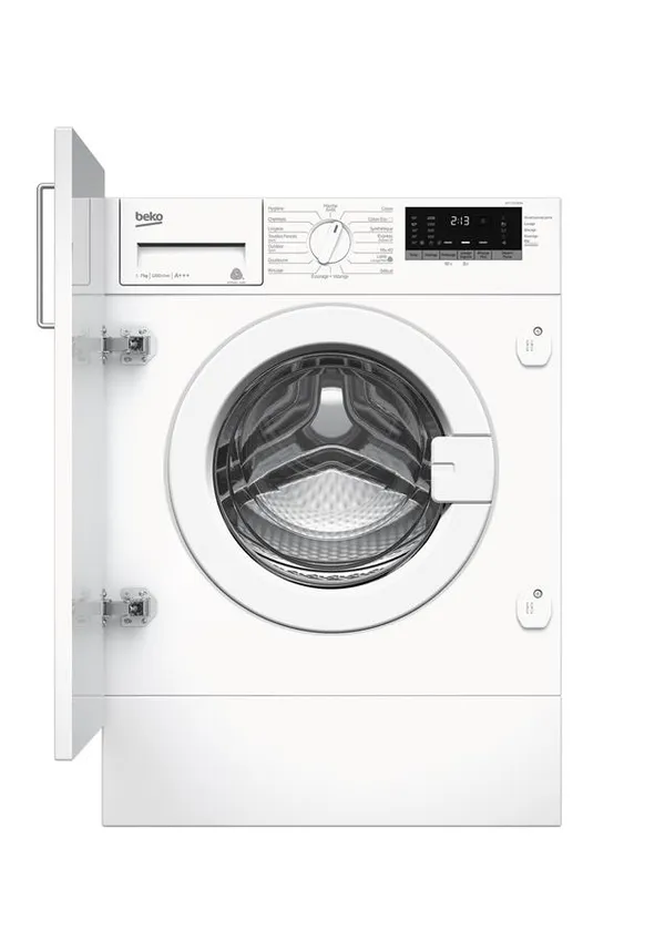 Стиральная машина Beko встраиваемая фронтальная, 7кг, 1200, A+++, 55см, дисплей, белый